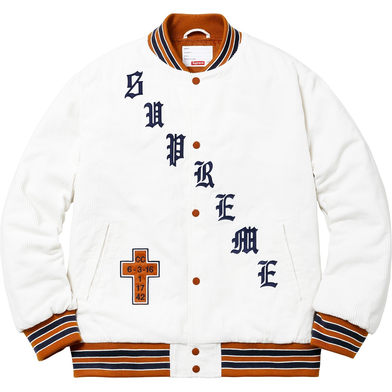 Old English Corduroy Varsity Jacket view 14